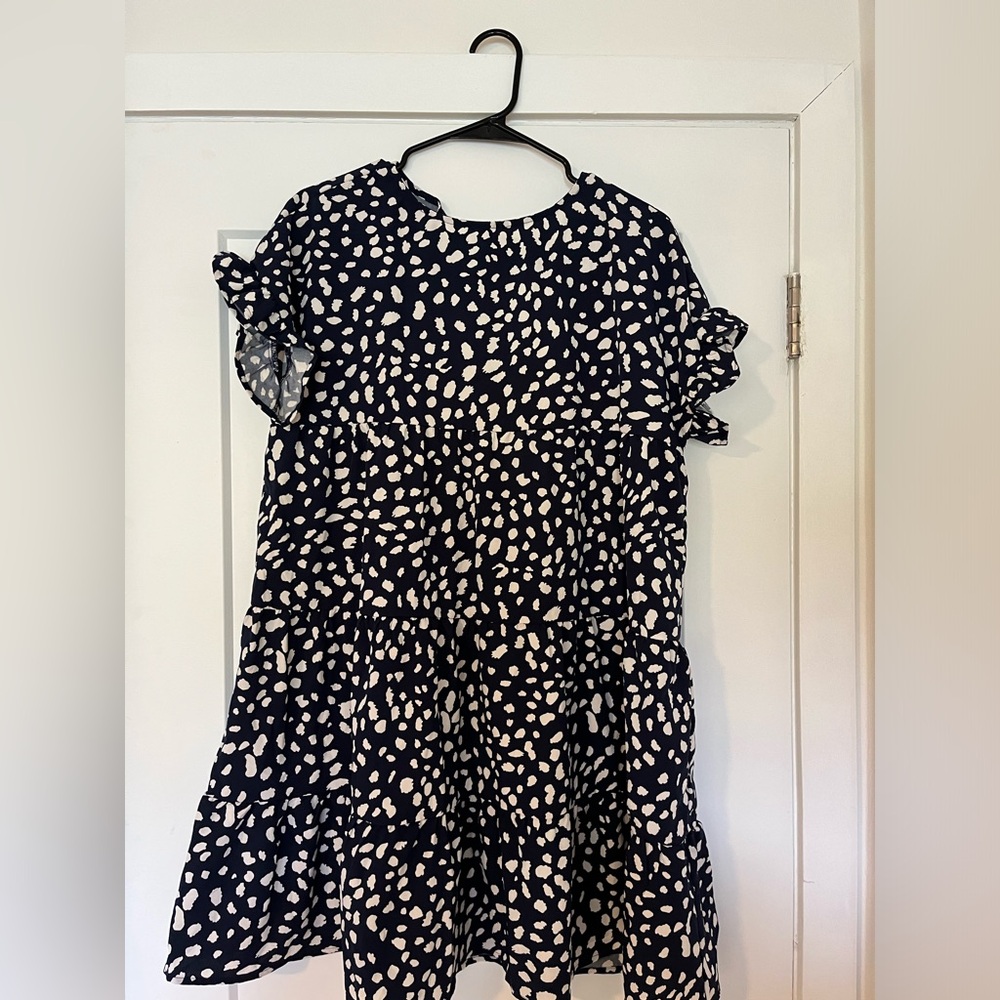Navy summer mini dress